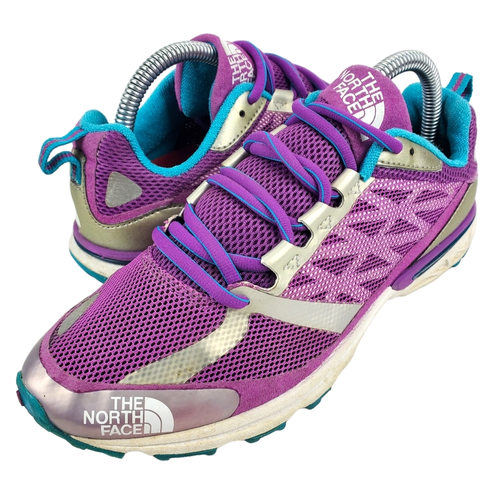 THE NORTH FACE Shoes CRADLE Womens Size 7.5 Purple Silver Outdoor Hiking Sneaker